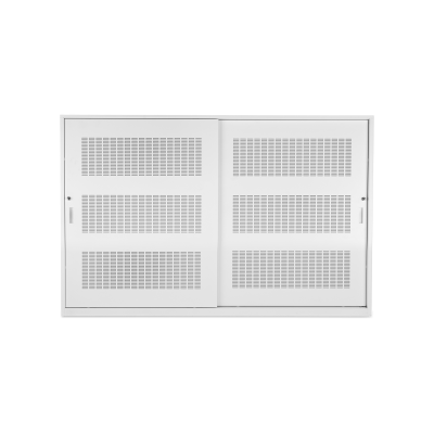 Akustik Schiebetürenschrank | 2000 x 500 x 1200 (3 OH) – Lichtgrau