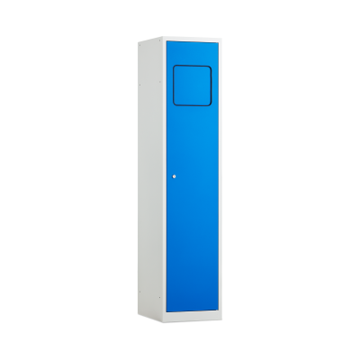 Wäschesammelschrank in Enzianblau