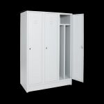 Umkleidespind mit Trennwand (3-Abteile) – 1200 mm...