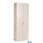 Regalschrank Holz mit 6 Ordnerhöhen in Dekor ahorn