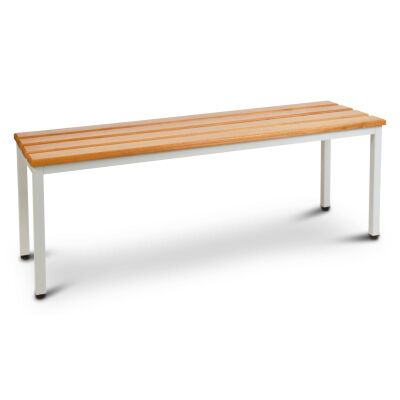 Garderoben-Sitzbank 100 cm mit Holzleisten