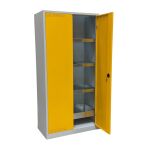 Umwelt- und Gefahrstoffschrank 92 cm Breite in signalgelb...