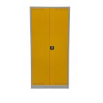 Umwelt- und Gefahrstoffschrank 92 cm Breite in signalgelb verzinkte Wannenböden