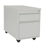 Rollcontainer ST790 mit Holztop 2 Schübe in RAL7035...