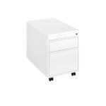 Rollcontainer ST790 mit Holztop Dekor weiß 2...