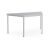 Trapeztisch 160 x 80 cm mit Gestell in RAL7035 + Tischplatte Dekor grau