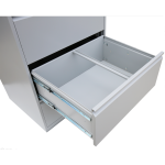 Hängeregistraturschrank 84 cm Breite mit 4 Schüben 2-bahnig in RAL7035 (lichtgrau)