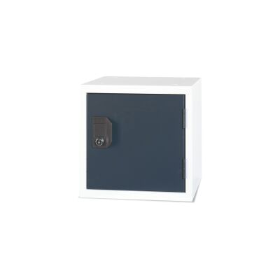 Schließ- Bürofachwürfel 30 x 30 x 30 cm mit Tür in anthrazitgrau