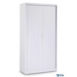 Rollladenschrank 120 x 45 cm in lichtgrau / grau mit 5...