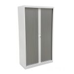 Rollladenschrank 100 x 45 cm in weiß/silber