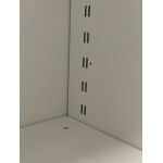 Rollladenschrank 100 x 45 cm in weiß/silber