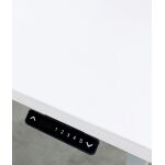 Schreibtisch elektrisch höhenverstellbar in weiß 160 x 80 cm mit Tischplatte in Dekor weiß