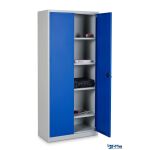Stahl- und Flügeltürenschrank 92 x 60 cm...