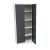 Stahl- und Flügeltürenschrank Classic 92 x 42 cm in RAL7035 lichtgrau und mit Türen in RAL7016 anthrazitgrau