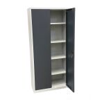 Stahl- und Flügeltürenschrank Classic 80 x 38...