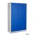 Stahl- und Flügeltürenschrank 120 x 60 cm enzianblau mit verzinkten Fachböden
