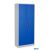 Stahl- und Flügeltürenschrank 92 x 50 cm enzianblau mit verzinkten Fachböden