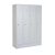 Reihen- und Garderobenschrank mit 120 cm Breite und 4 Abteil in RAL7035