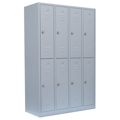 Mehrzweck- und Fächerschrank ST120 mit 8 Fächer in lichtgrau