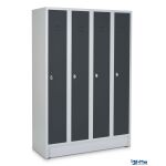 Reihen- und Garderobenschrank mit 120 cm Breite und 4...