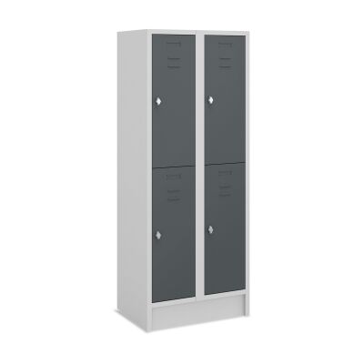 Mehrzweck- und Fächerschrank 70 cm Breite mit 4 Fächer in anthrazitgrau