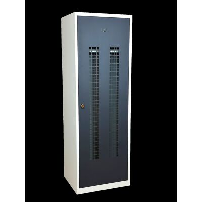 CEHA Garderoben- und Umkleideschrank 60 cm Breite mit Tür-Lochstreifen in RAL7016 anthrazitgrau