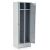 Garderobenspind und Umkleideschrank 60 cm Breite mit 2 Drehriegel in lichtgrau / lichtgrau