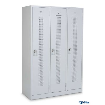 Design-Reihenspind ST118 mit Trennwand RAL7035