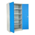 Flügeltüren- und Werkstattschrank ST100 lichtblau (RAL5012)