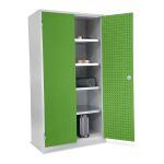 Flügeltüren- und Werkstattschrank ST100 gelbgrün (RAL6018)
