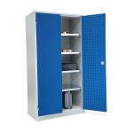 Flügeltüren- und Werkstattschrank ST100 enzianblau (RAL5010)