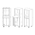 Computerschrank ST65 in lichtgrau RAL7035