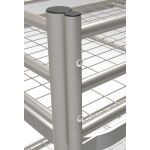 Etagenbett 200 x 90 cm in RAL9006 (weißaluminium)