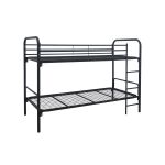 Etagenbett 190 x 90 cm in RAL9005 (tiefschwarz)