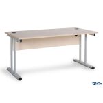 Büroschreibtisch mit T-Fuß und Knieraumblende...