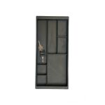 Design-Rollcontainer ST390 mit Holztop 2 Schübe in signalweiß (RAL9003)