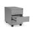 Design-Rollcontainer ST390 mit 3 Schüben in weißaluminium (RAL9006)