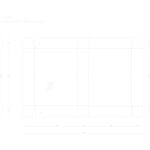 Klappdeckelkarton weiß, Klein 400x300x80 mm