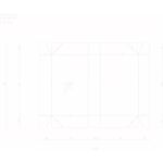 Klappdeckelkarton weiß, Mittel 510x310x100 mm