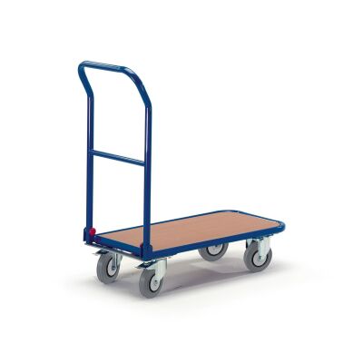 Rollcart Schiebebügelwagen/Klappbügel 02-4568, Ladefläche 900x600 mm, Tragkraft: 250 kg, blau