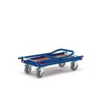 Rollcart Doppelstirnwagen/2 Klappbügel 02-4572, Ladefläche 720x450 mm, Tragkraft: 150 kg, blau