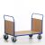 Rollcart Doppelstirnrandwagen 02-6046, Ladefläche 1000x600 mm, Tragkraft: 600 kg, blau