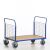 Rollcart Gitter-Doppelstirnrandwagen 02-6056, Ladefläche 1000x600 mm, Tragkraft: 600 kg, blau