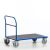 Rollcart Schwerer Schiebebügelwagen 02-1310, Ladefläche 2000x800mm, Tragkraft 1200 kg, blau
