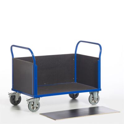 Rollcart Schwerer Vierrandwagen 02-1378, Ladefläche 1200x770mm, Tragkraft: 1200 kg, blau