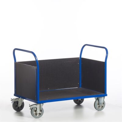 Rollcart Schwerer Dreirandwagen 02-1390, Ladefläche 2000x780mm, Tragkraft: 1200 kg, blau