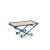 Rollcart Faltbarer Tischwagen 06-7016, Ladefläche 1000x600 mm, Tragkraft 150 kg, blau