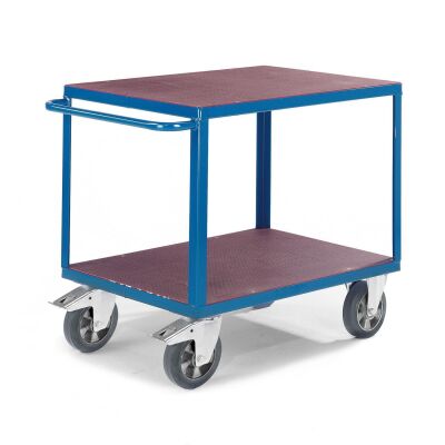Rollcart Tischwagen 1200 kg - Ladefläche LxB: 1200x800/2mm
- Außenmaß LxB: 1350x800mm
- Tragkraft: 1200kg