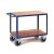 Rollcart 2 Etagen, schwerer Tischwagen 06-7525, Ladefläche 850x500mm, Tragkraft 600 kg, blau