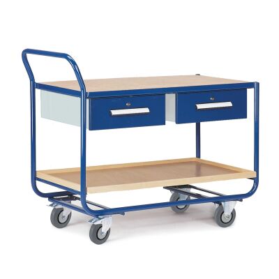 Rollcart Montagewagen 06-7146, 2 Schubladen, Ladefläche: 1000x600mm, Tragkraft: 300kg